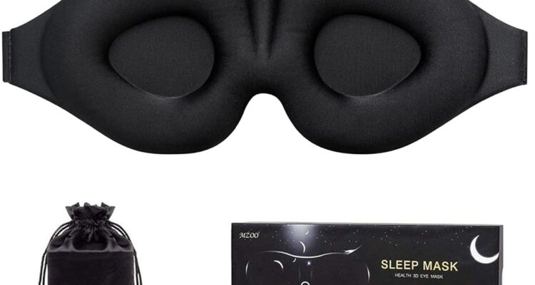 MZOO Sleep Eye Mask: 3D Contoured Cup