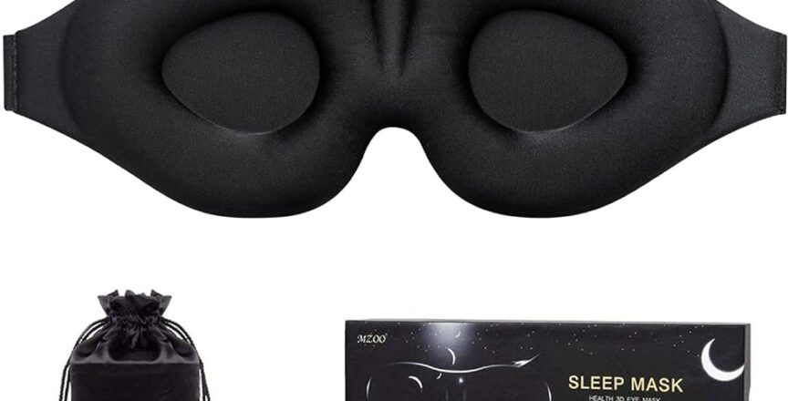 MZOO Sleep Eye Mask: 3D Contoured Cup