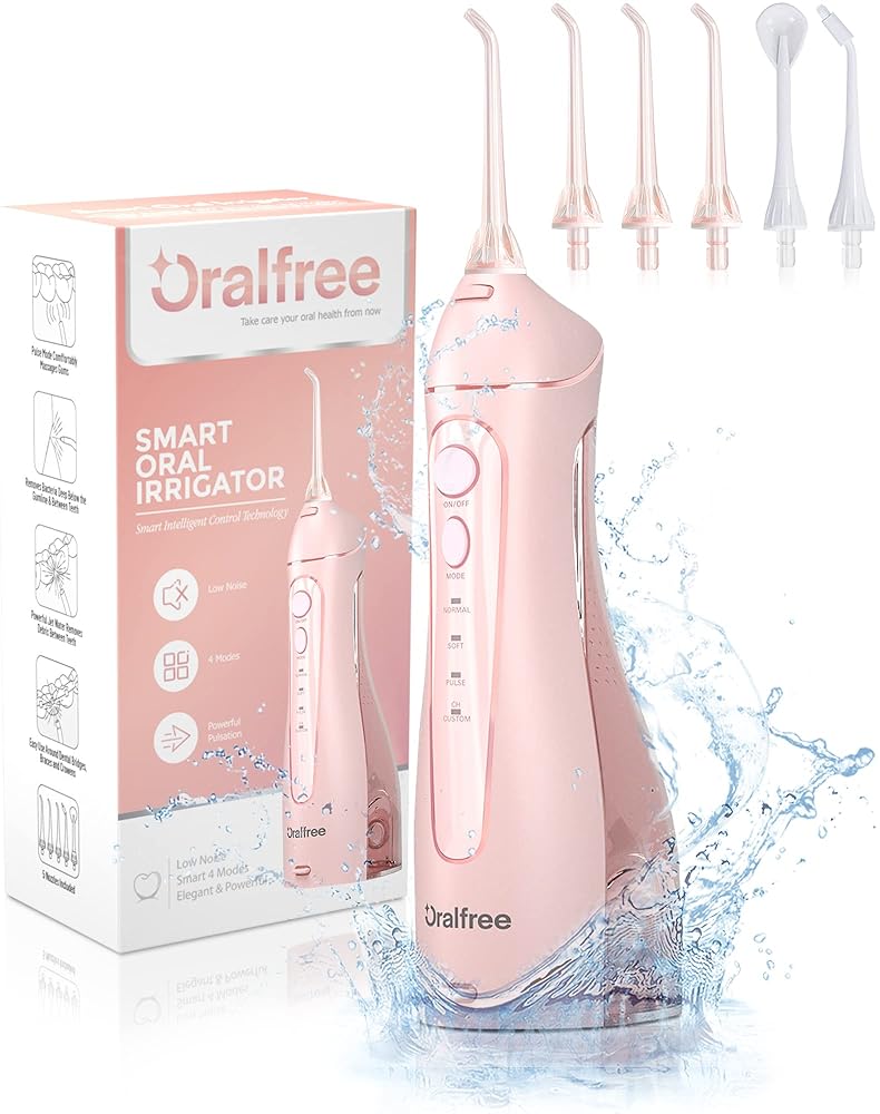 Oralfree Water Dental Flosser - Cordless Travel Oral Irrigator