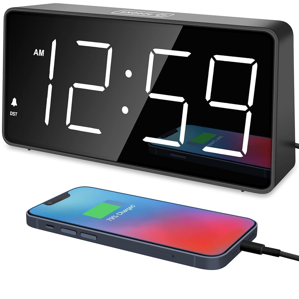 Peakeep Digital Alarm Clock for Seniors