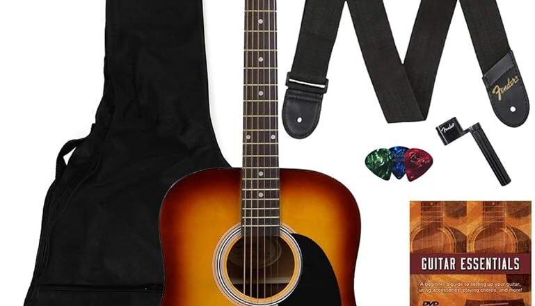 Squier Dreadnought Acoustic Guitar Bundle