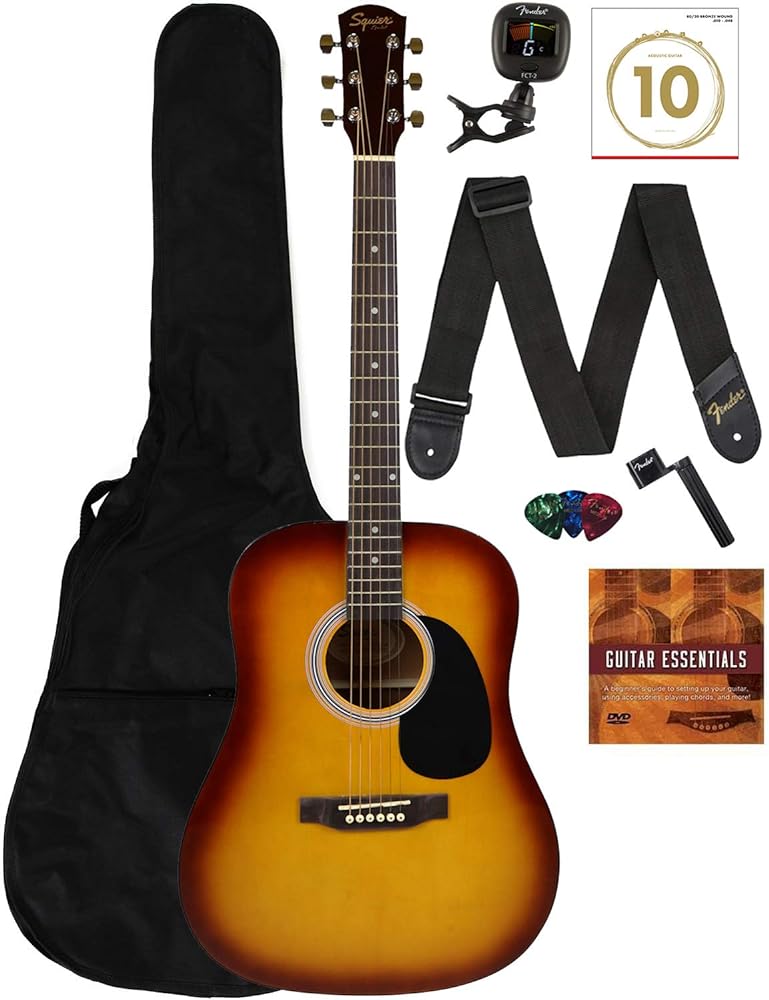 Squier Dreadnought Acoustic Guitar Bundle