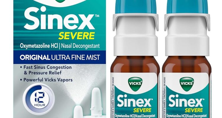 Vicks Sinex Severe Nasal Spray: Powerful Stuffy Nose Relief