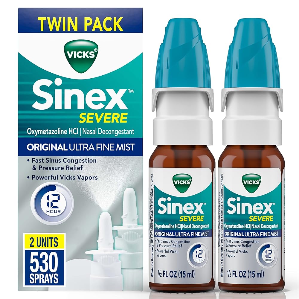 Vicks Sinex Severe Nasal Spray: Powerful Stuffy Nose Relief