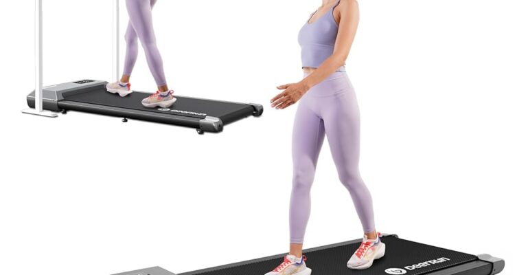 Walking Pad Treadmill: Portable Mini Desk, 2.5HP, Lightweight