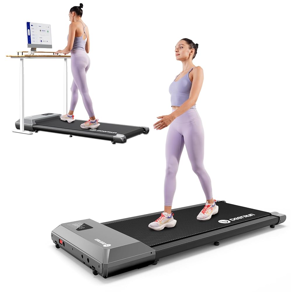 Walking Pad Treadmill: Portable Mini Desk, 2.5HP, Lightweight